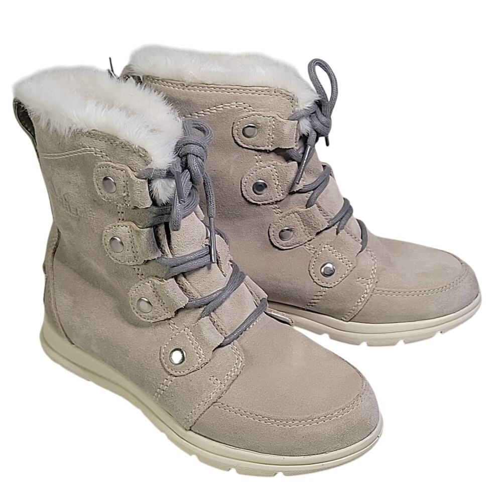 Sorel Explorer Joan Boot Ancient Fossil Winter Boots Womens Size 5.5 NEW